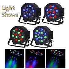 LED FLAT PAR LIGHT 18 LED RGB